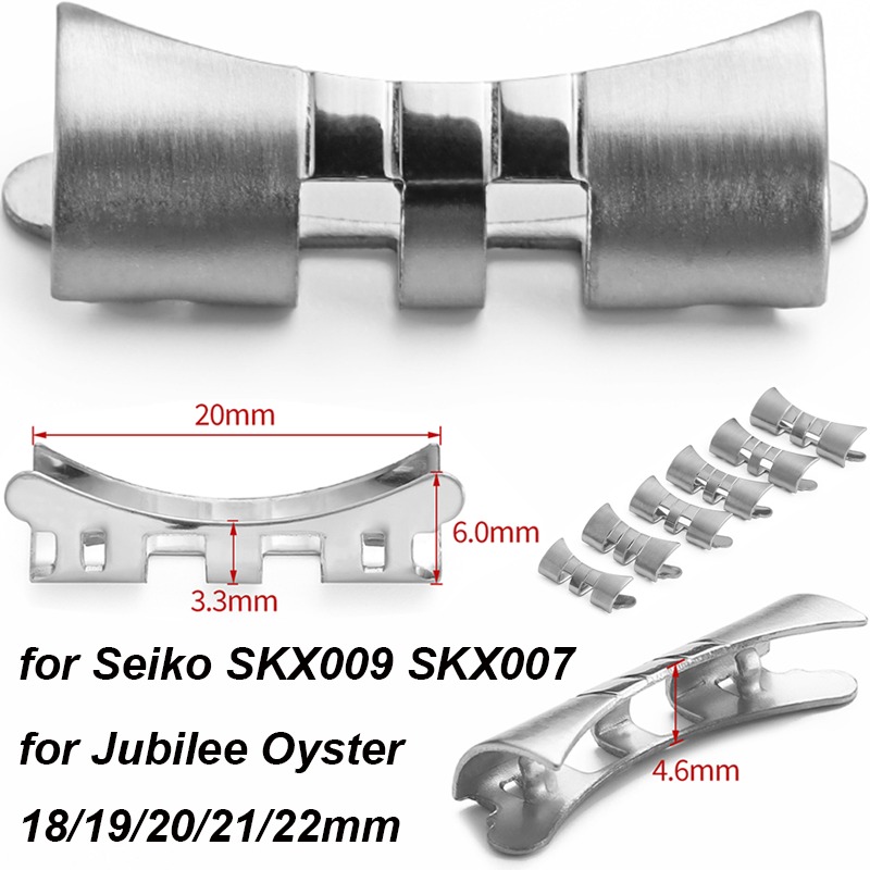 Watch Band Connector - 18/19/20/21/22mm 2PCS Stainless Steel Watchband Connector