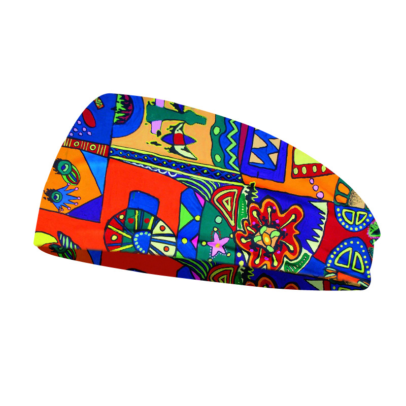 Milanaise Mesh Band - Creative Graffiti Unisex Elastic Yoga Headband
