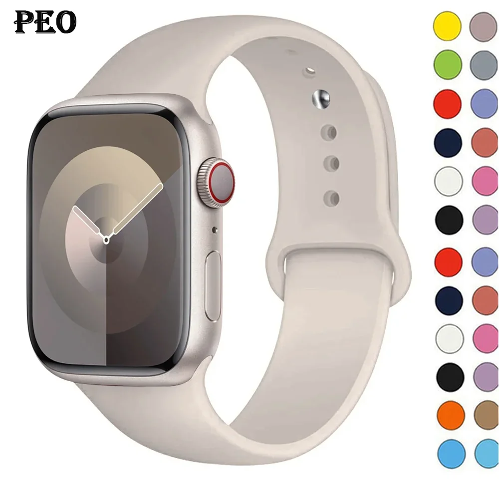 Smartwatch Watch Accessories For Women - Silicone Band For Apple Watch strap