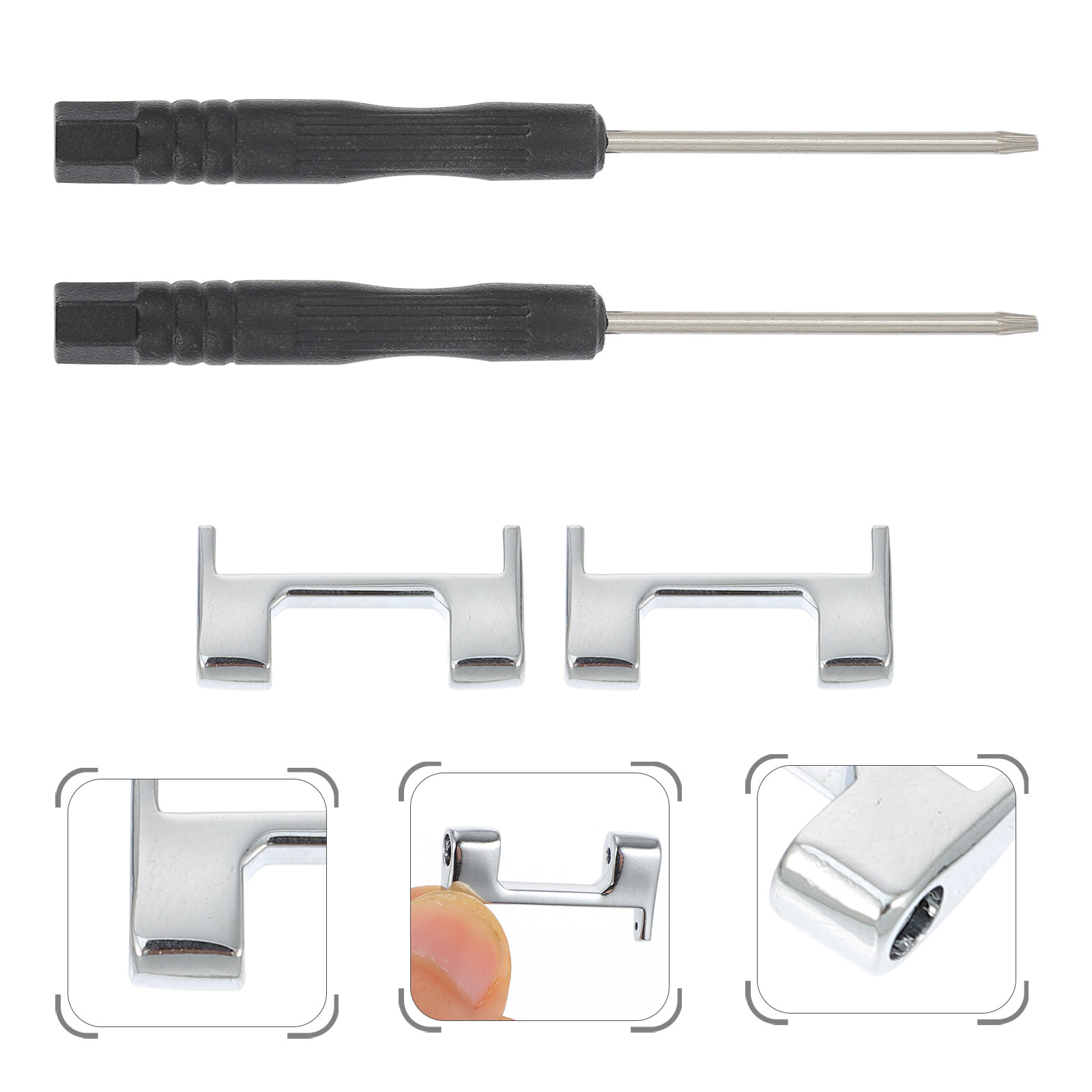 Watch Band Connector - 2Pcs Premium Zinc Alloy Watchband Connector