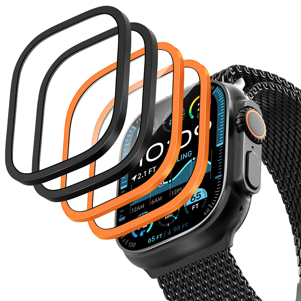 2PCS Titanium Metal Frame for  - Smartwatch Watch Accessories For Women avis et prix