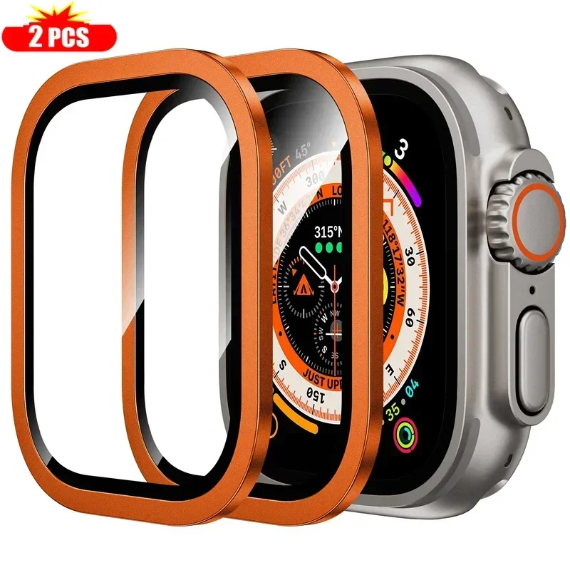 2PCS Titanium Metal Frame for  - Smartwatch Watch Accessories For Women avis et prix