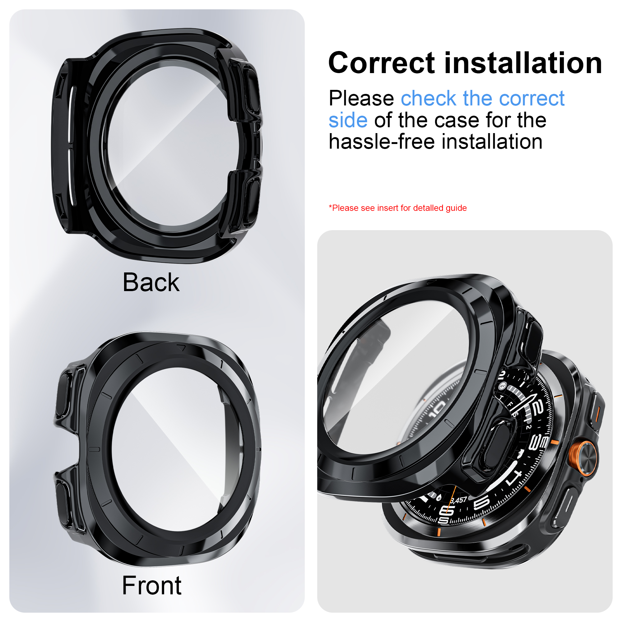 Case for Samsung Galaxy Watch  - Samsung Smartwatch Accessories avis et prix