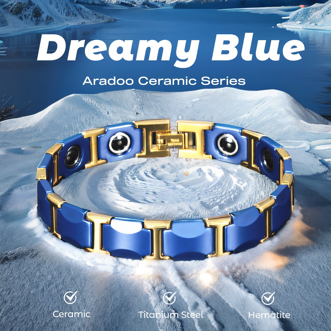 Dreamy Blue Ceramic Bracelet T - Ceramic Link Bracelet avis et prix