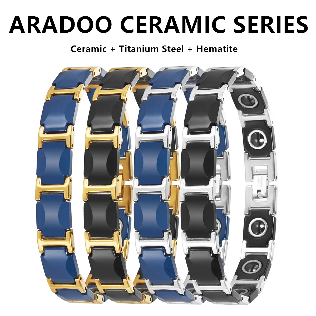 Dreamy Blue Ceramic Bracelet T - Ceramic Link Bracelet avis et prix