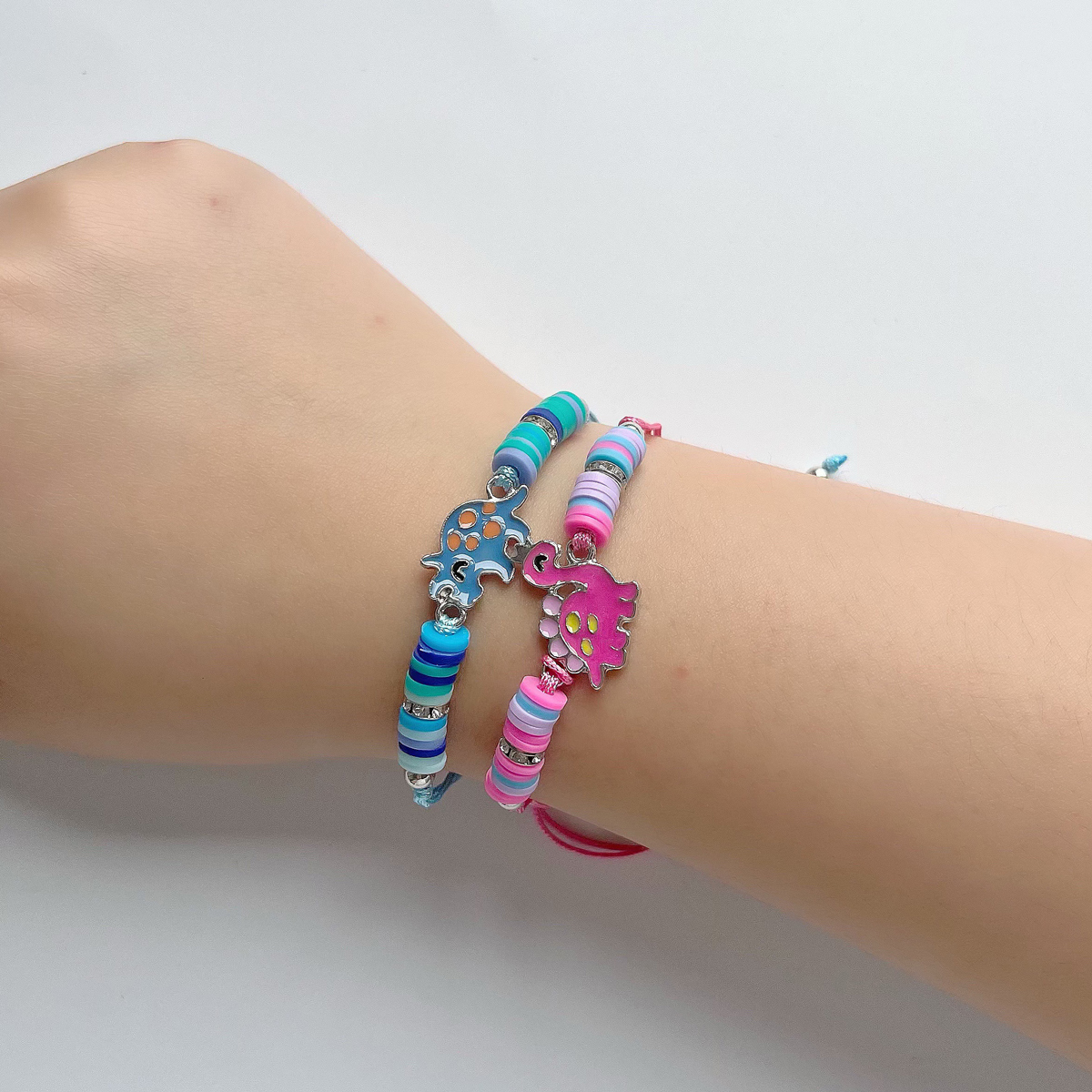 12Pcs Bohemian Style Colorful  - Ceramic Link Bracelet avis et prix