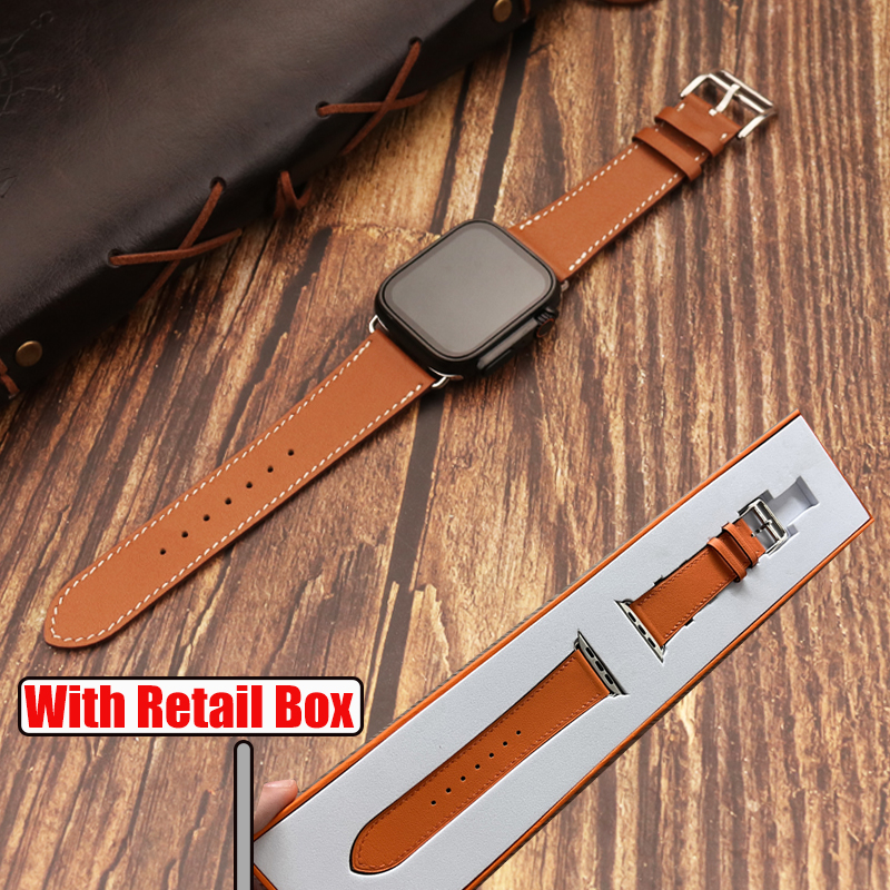 With Gift Box Genuine Leather  - Smartwatch Accessories Shop avis et prix