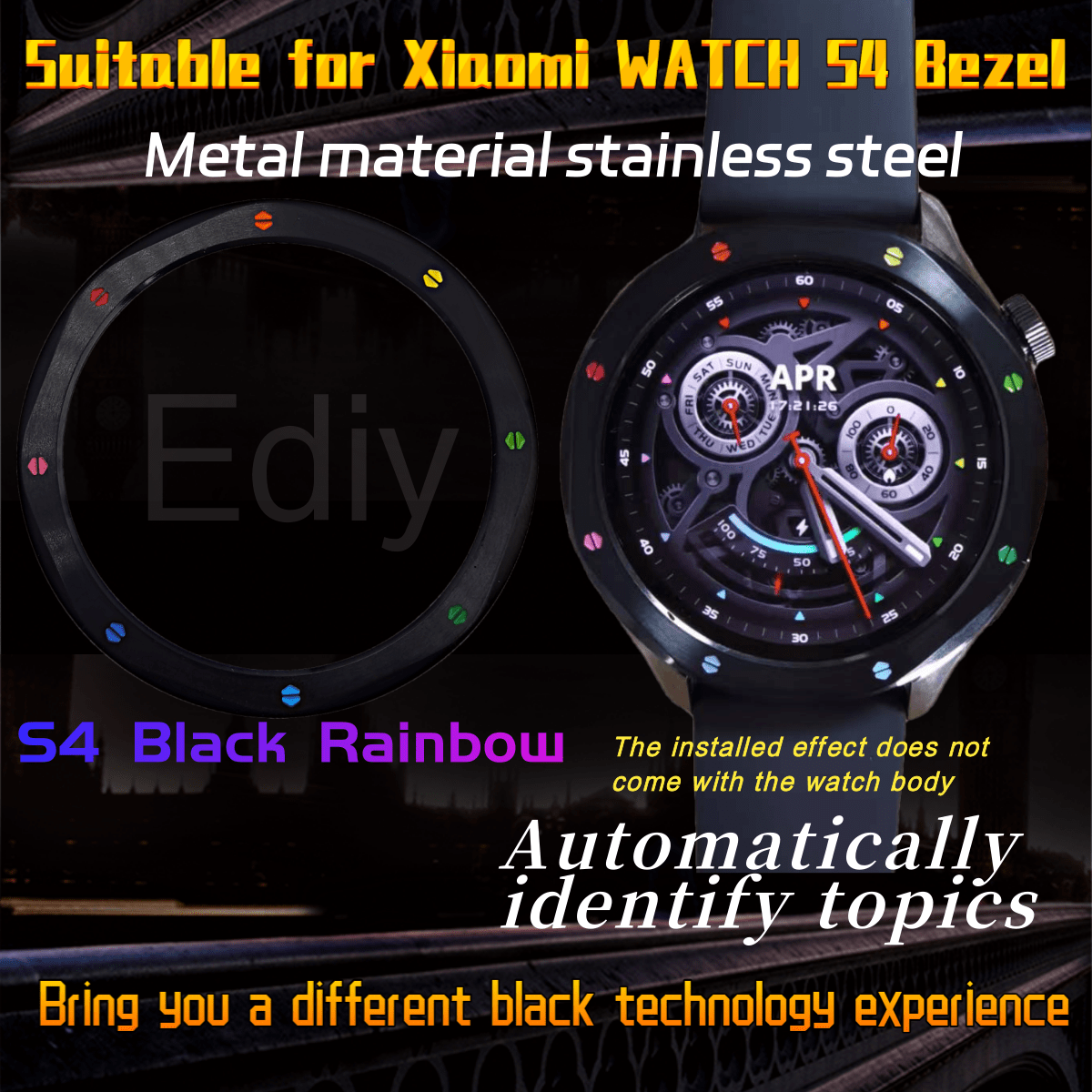 Metal Bezel Ring Watch Bezel S - Xiaomi Smartwatch S3 Accessories avis et prix
