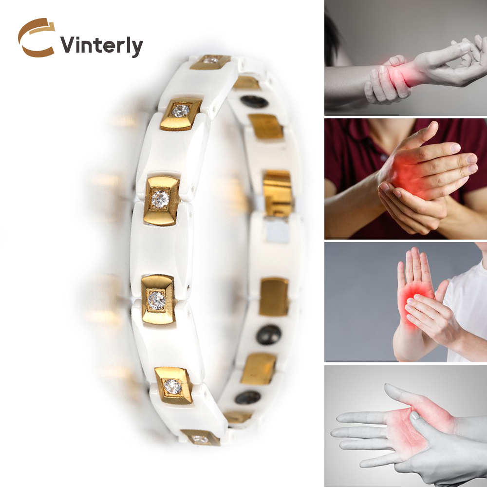 Vinterly Bracelets for Women C - Ceramic Link Bracelet avis et prix