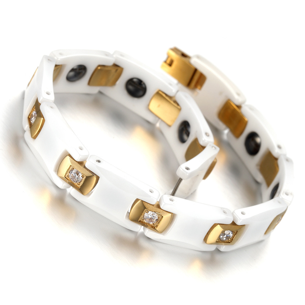 Vinterly Bracelets for Women C - Ceramic Link Bracelet avis et prix