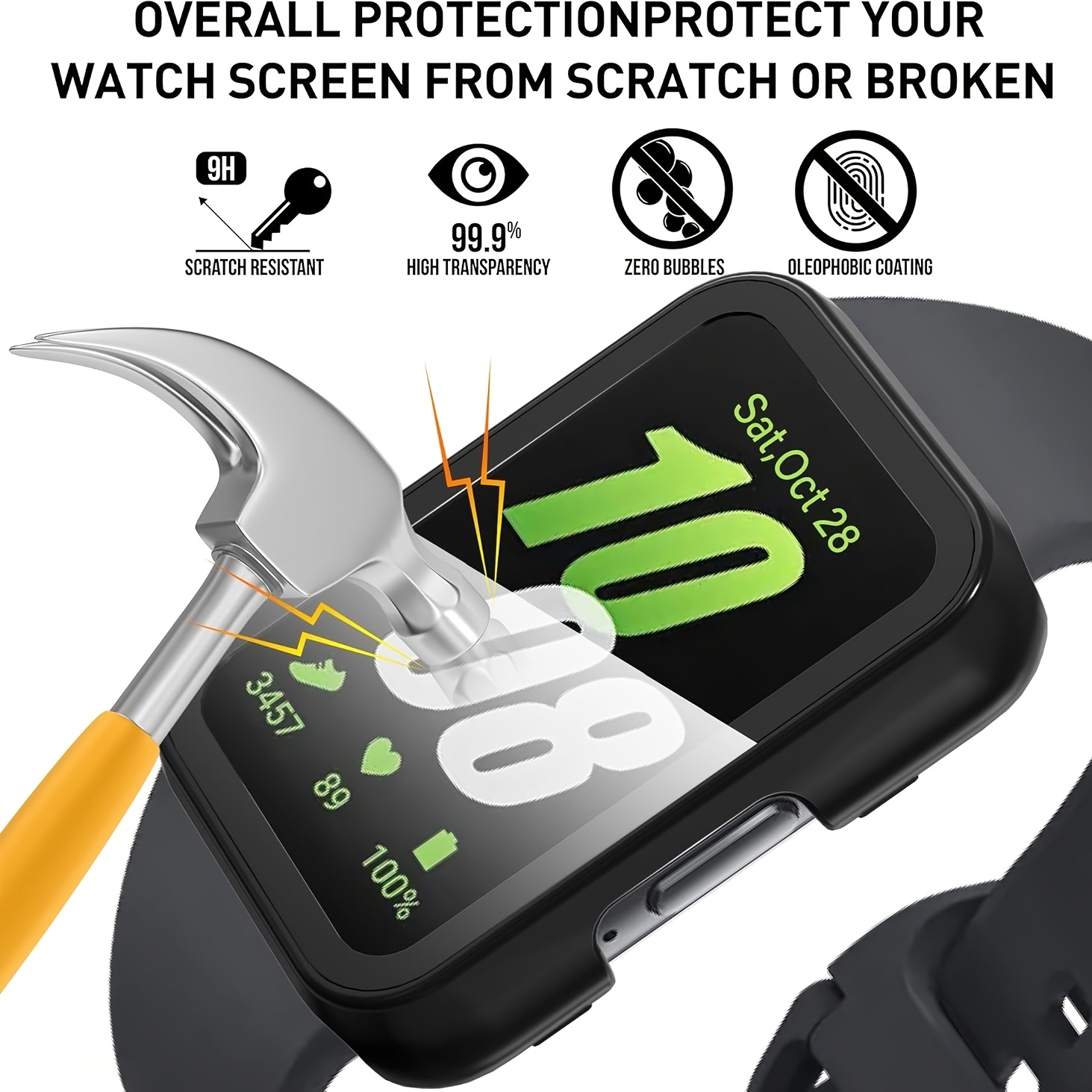 Glass+Case for Samsung Galaxy  - Samsung Smartwatch Accessories avis et prix
