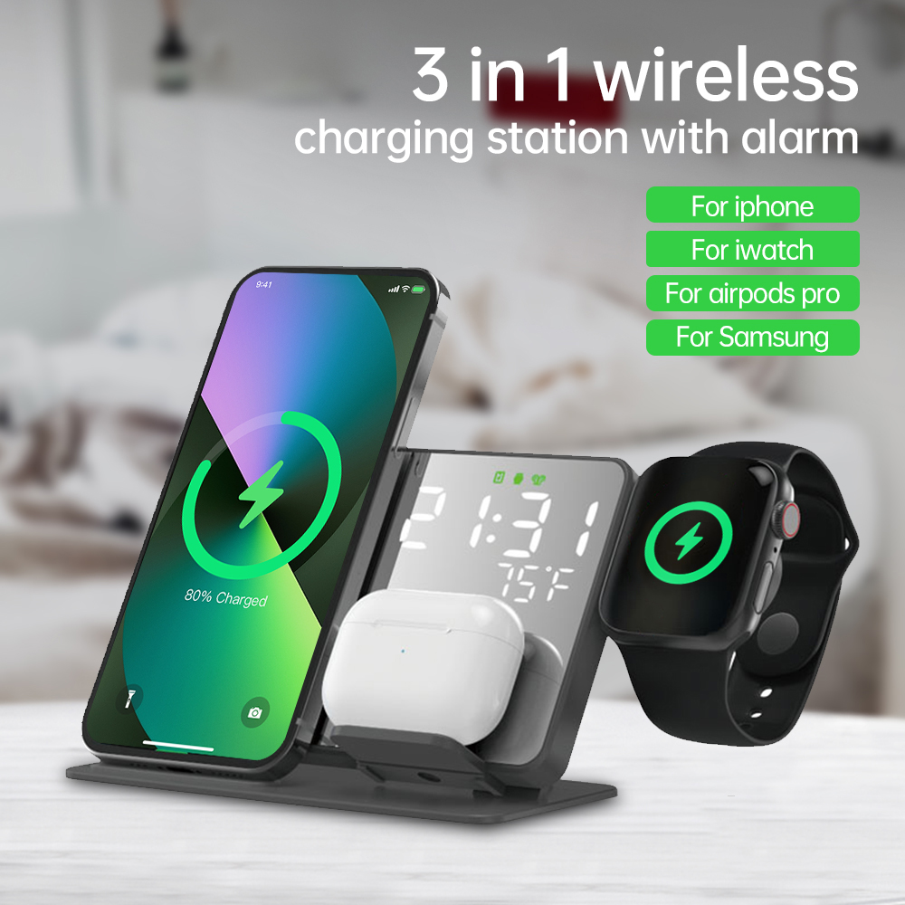 3 in 1 Wireless Charger For iP - Smartwatch Touch avis et prix