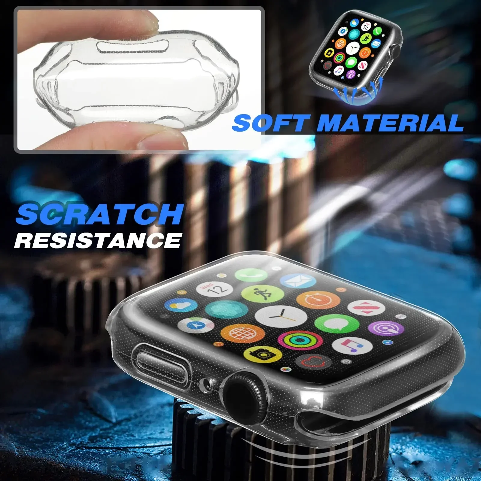 Cover For Apple Watch Case 44m - Smartwatch Watch Accessories For Women avis et prix