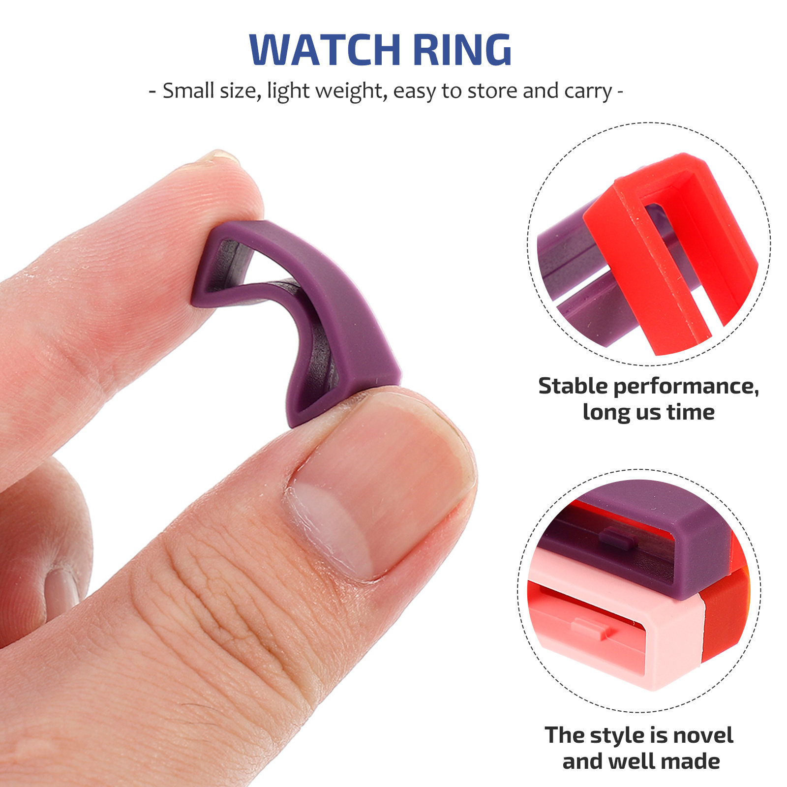 10Pcs Smooth Finish Silicone W - Smartwatch Straps & Accessories avis et prix
