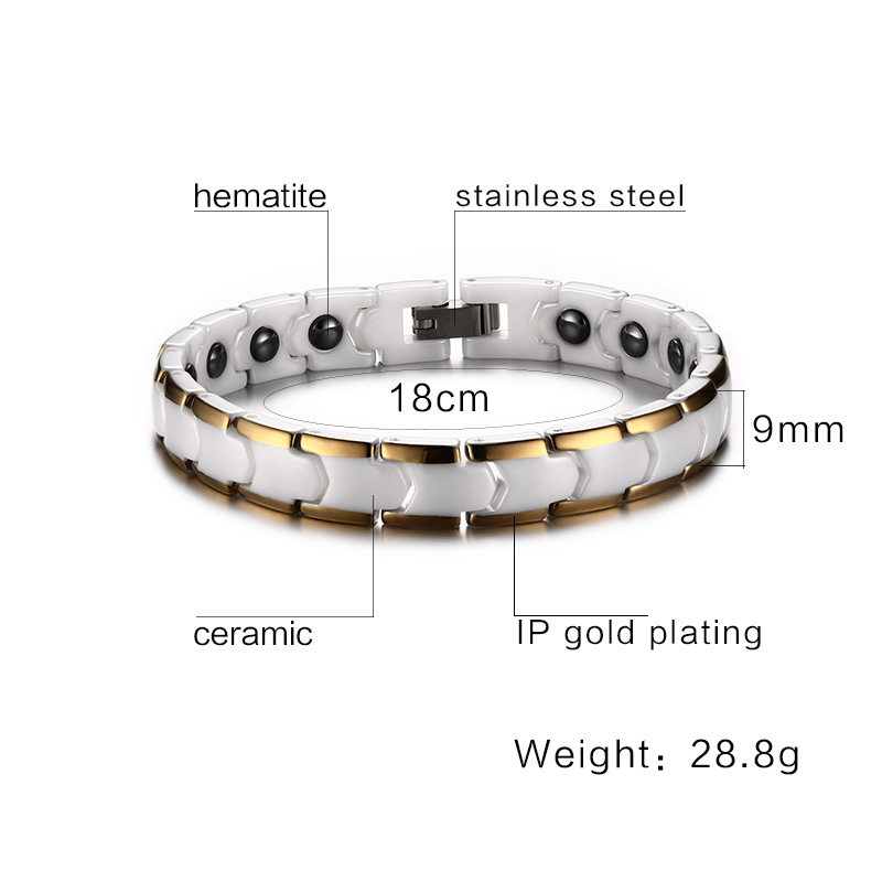 Vinterly Bracelets for Women A - Ceramic Link Bracelet avis et prix