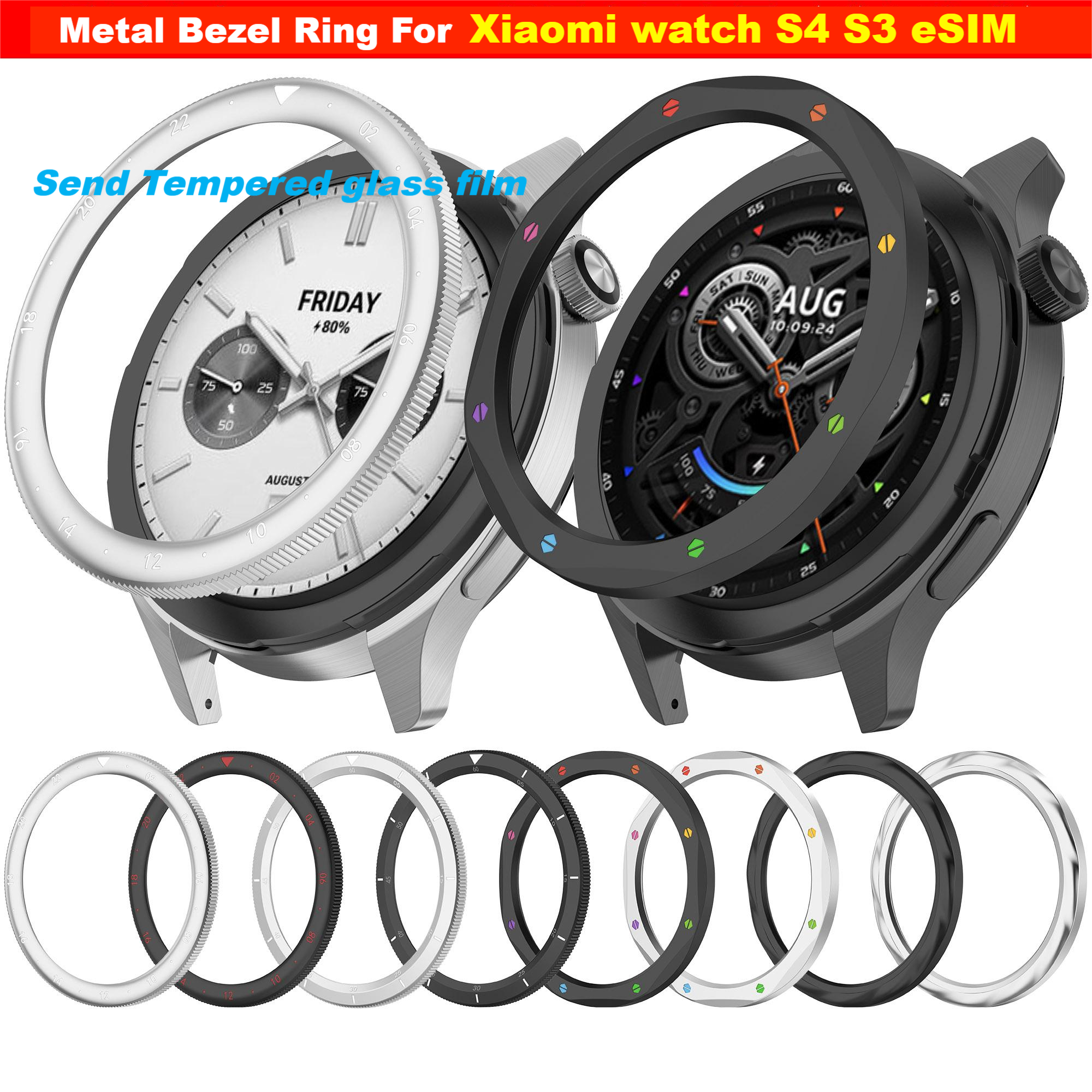 Metal Bezel Ring For Xiaomi Wa - Xiaomi Smartwatch S3 Accessories avis et prix