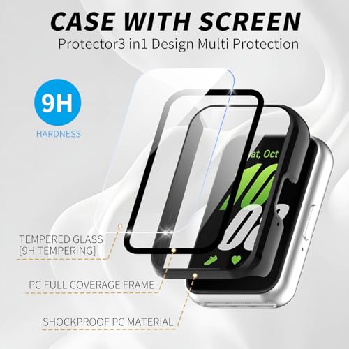 Glass+Case For Samsung Galaxy  - Samsung Smartwatch Accessories avis et prix