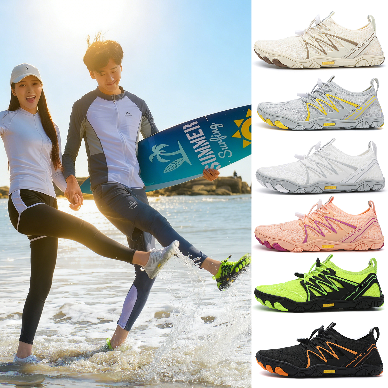 Unisex Water Shoes Men Women Q - Milanaise Mesh Band avis et prix