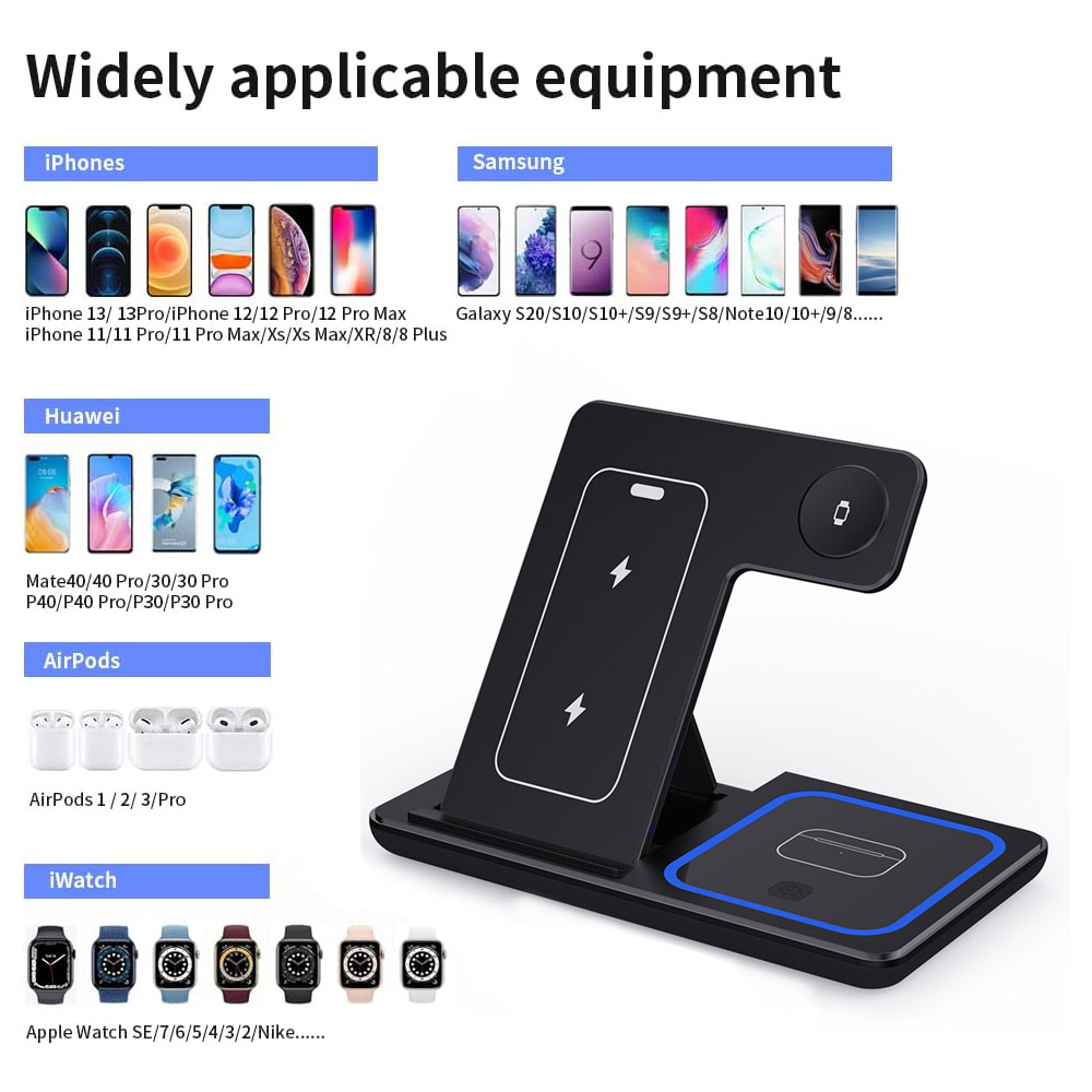15W 3 in 1 Wireless Charger St - Wireless Charger Watch avis et prix