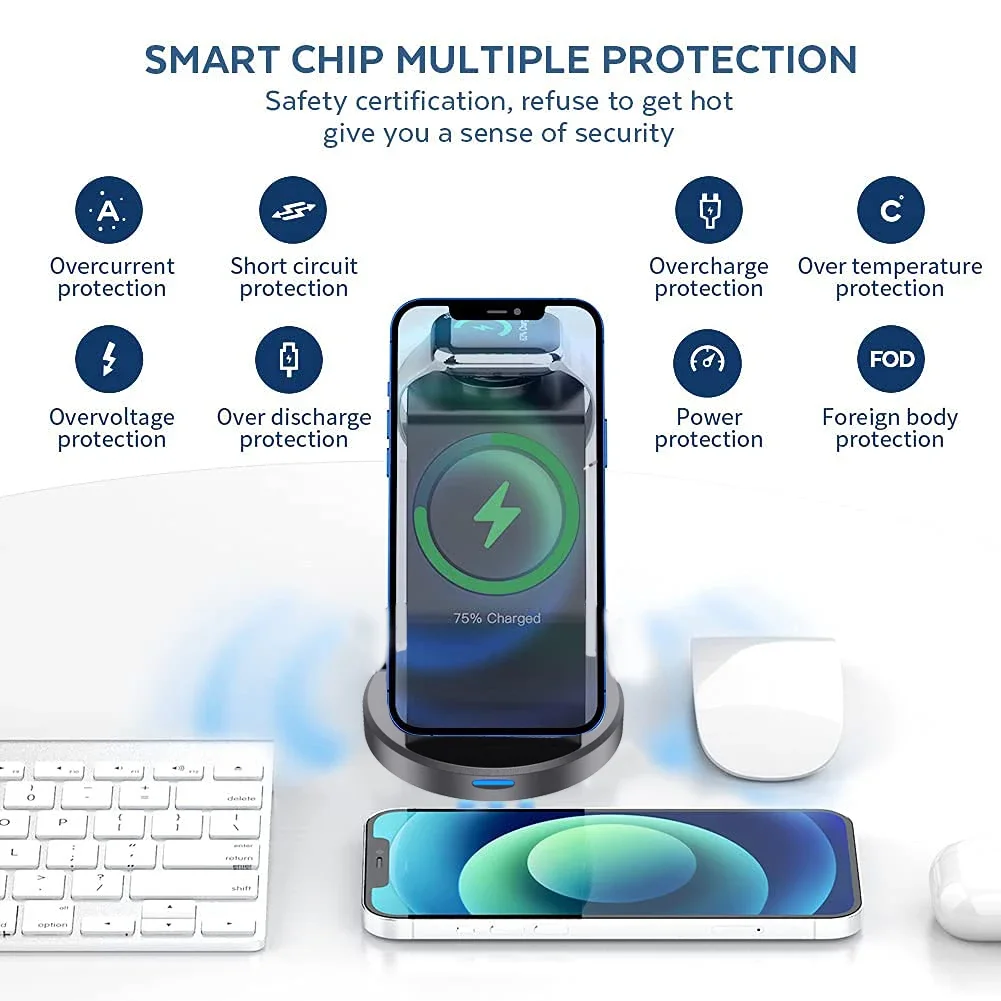 3 In 1 Magnetic Wireless Charg - Wireless Charger Watch avis et prix