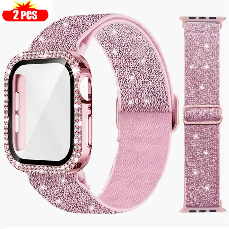 Band+Case for Apple Watch 45mm - Smartwatch Watch Accessories For Women avis et prix
