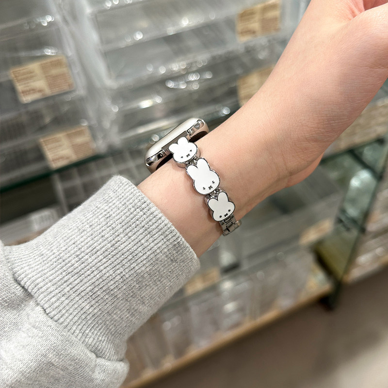 Miffy Rabbit Leather Watch Ban - Apple Smartwatch Accessories avis et prix