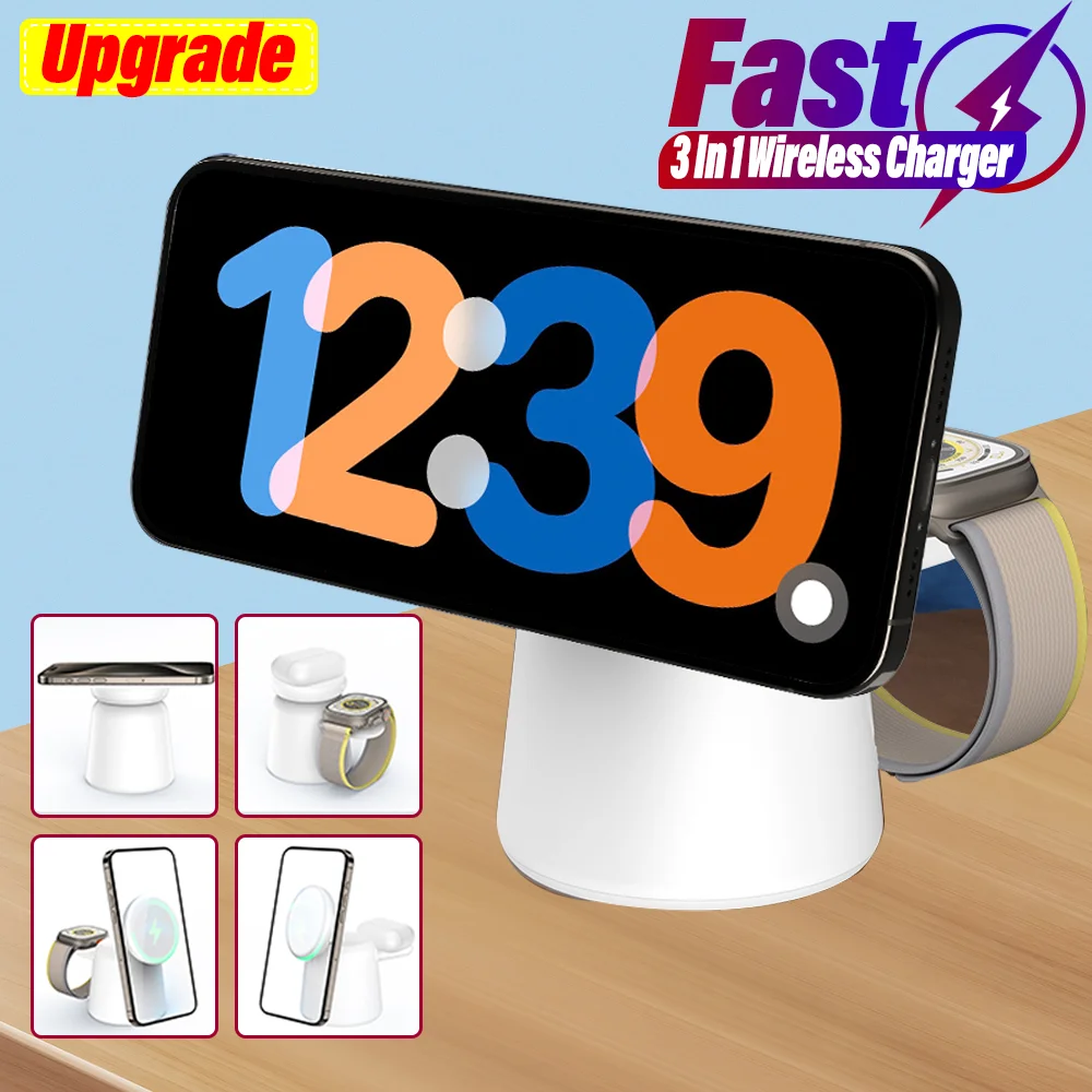 3 in 1 Magnetic Wireless Charg - Wireless Charger Watch avis et prix