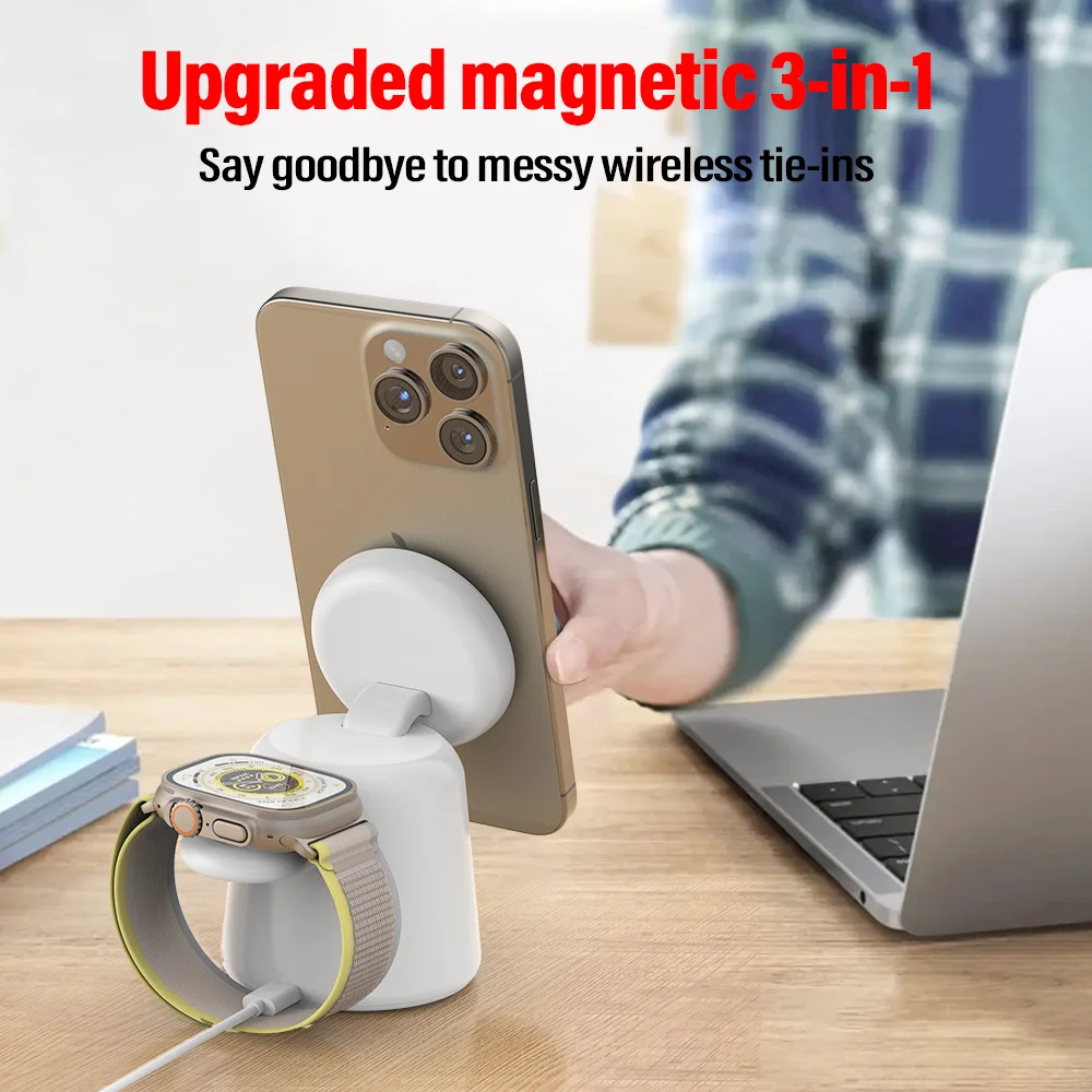 3 in 1 Magnetic Wireless Charg - Wireless Charger Watch avis et prix
