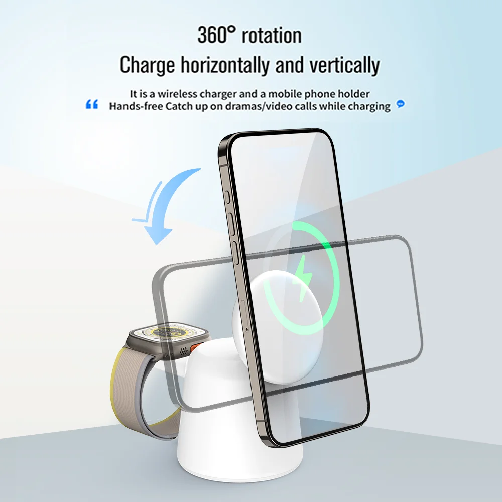 3 in 1 Magnetic Wireless Charg - Wireless Charger Watch avis et prix