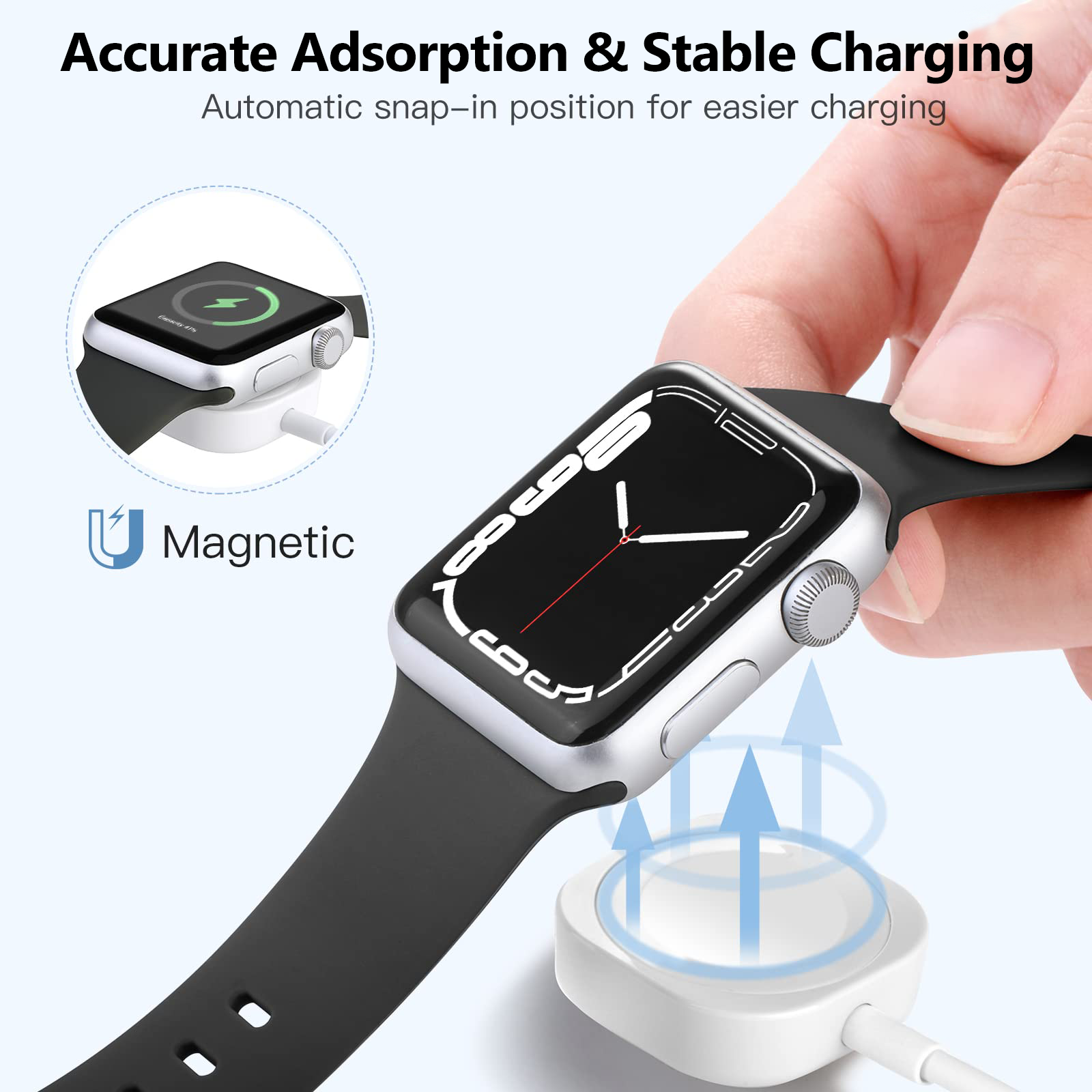 2 in 1 Magnetic Wireless USB A - Wireless Charger Watch avis et prix
