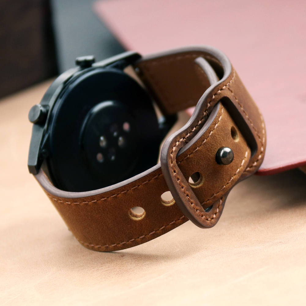 22mm Band Genuine Leather Watc - Smartwatch Accessories Shop avis et prix