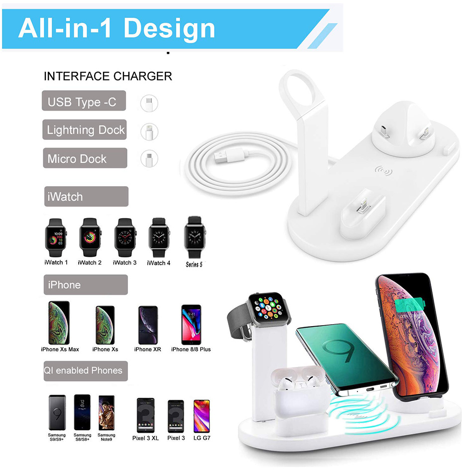7 in 1 Wireless Charger Stand  - Wireless Charger Watch avis et prix