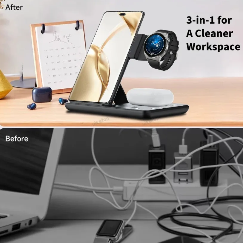 3 in 1 Foldable Wireless Charg - Wireless Charger Watch avis et prix
