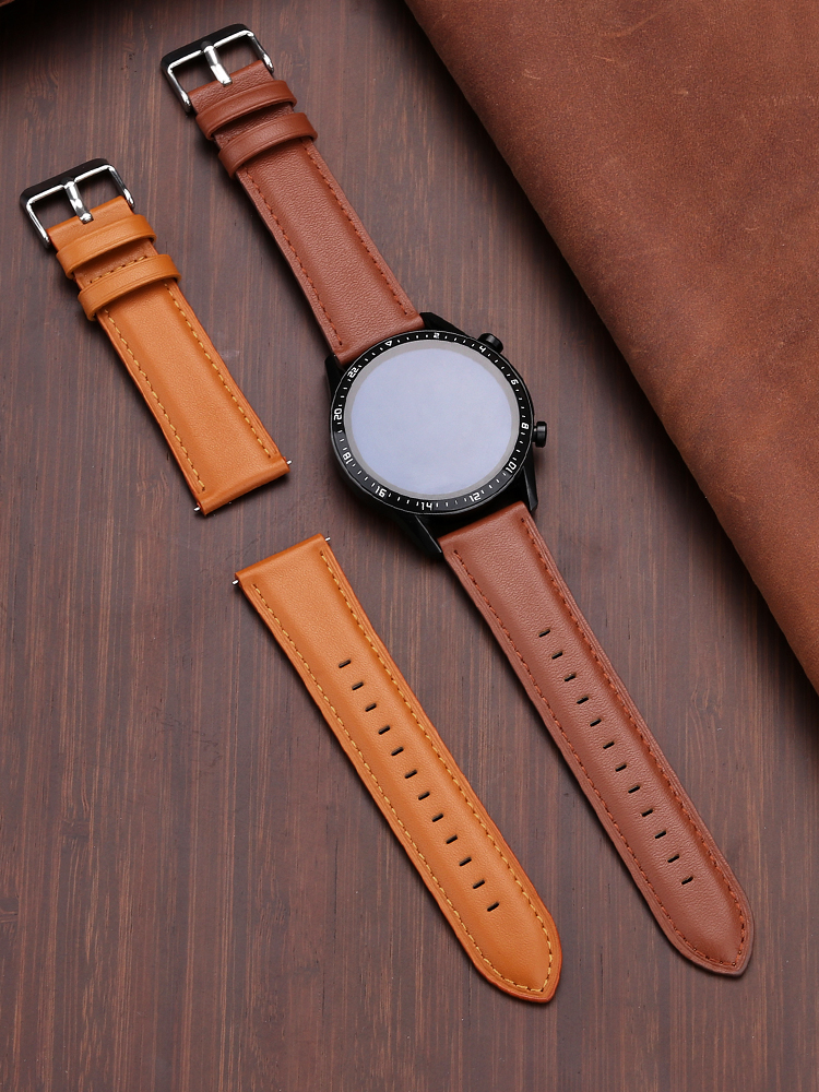 22mm Genuine Leather Watch Ban - Smartwatch Accessories Shop avis et prix