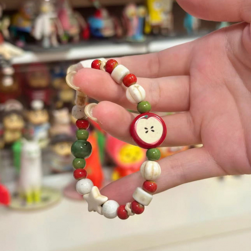 Retro Imitation Apple Ceramic  - Ceramic Link Bracelet avis et prix