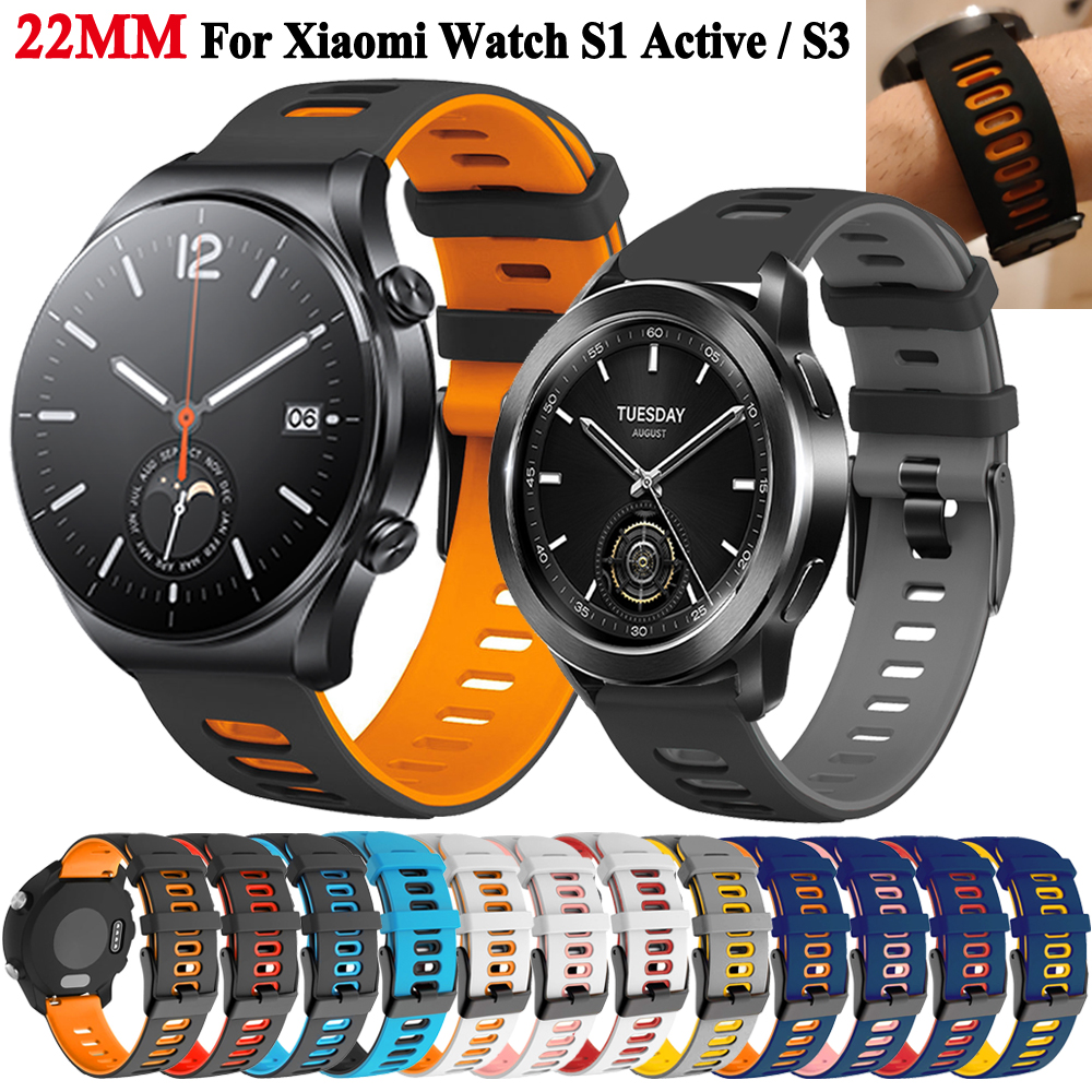 22mm Soft Silicone Watchband F - Xiaomi Smartwatch S3 Accessories avis et prix