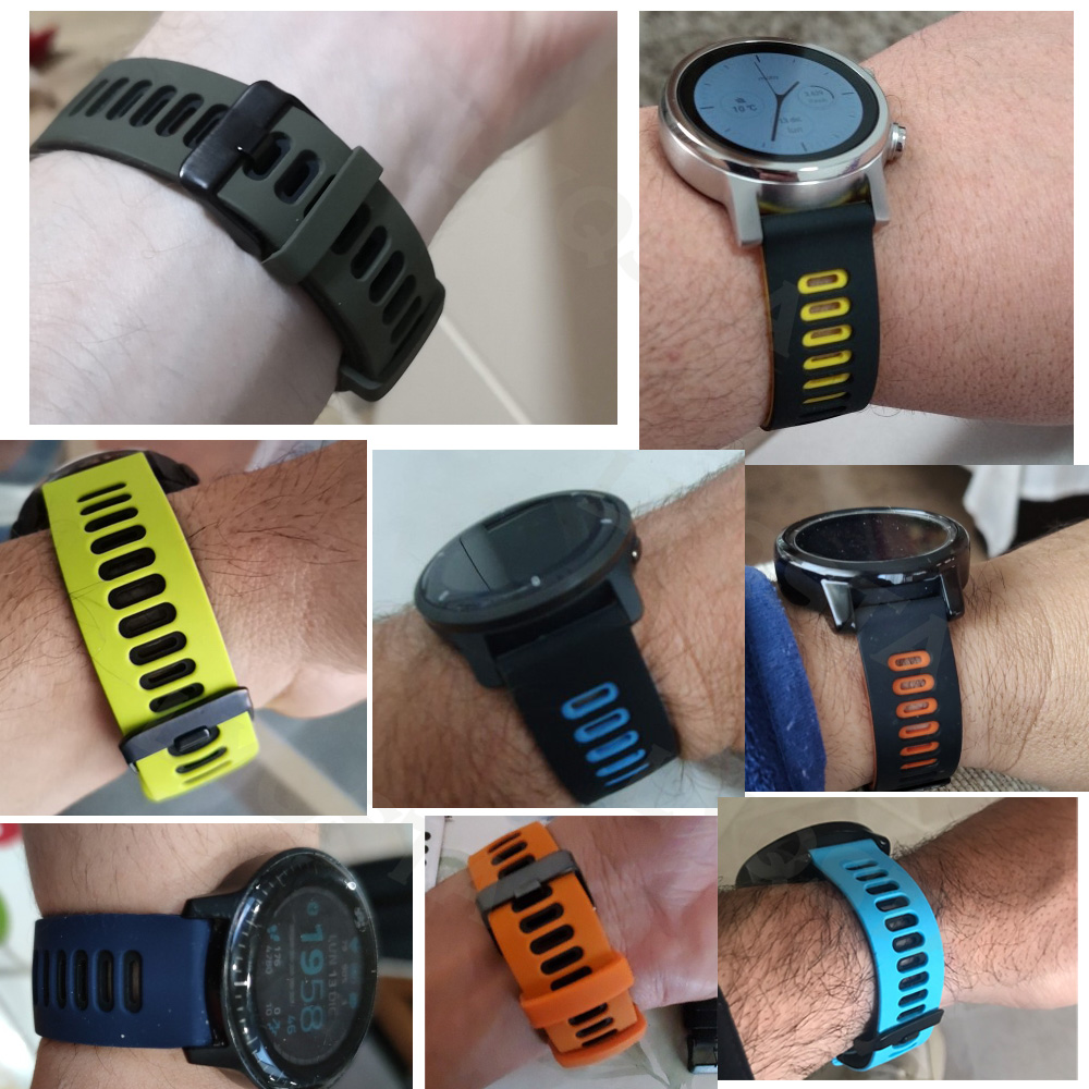22mm Soft Silicone Watchband F - Xiaomi Smartwatch S3 Accessories avis et prix