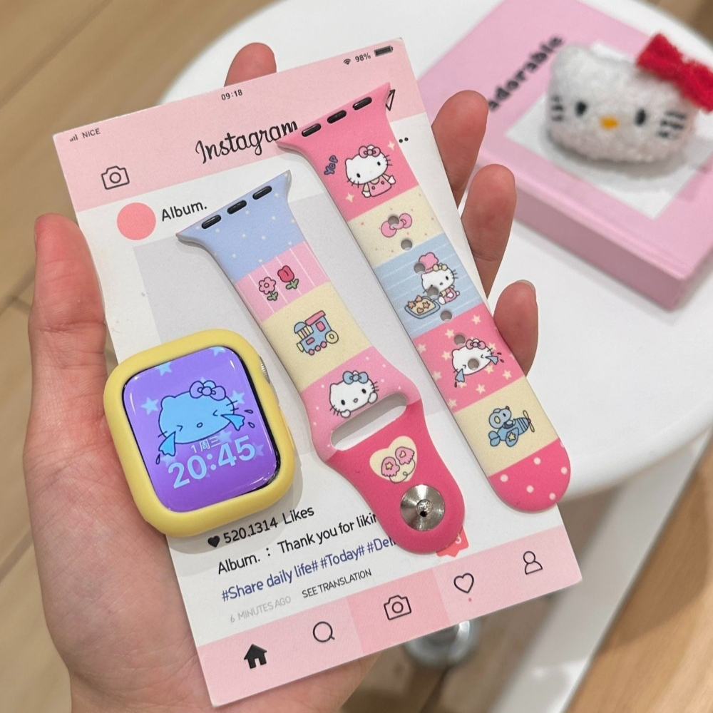 Anime Sanrio Lovely Kitty Sili - Apple Smartwatch Accessories avis et prix