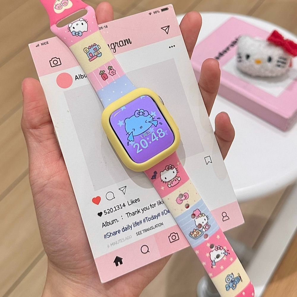 Anime Sanrio Lovely Kitty Sili - Apple Smartwatch Accessories avis et prix