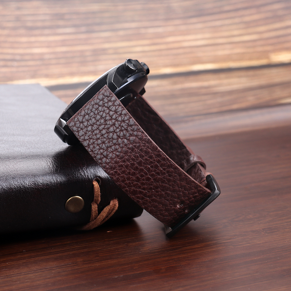 22mm Genuine Calfskin Leather  - Smartwatch Accessories Shop avis et prix
