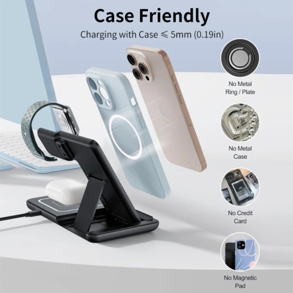 Night LED Light 3 In 1 Wireles - Wireless Charger Watch avis et prix