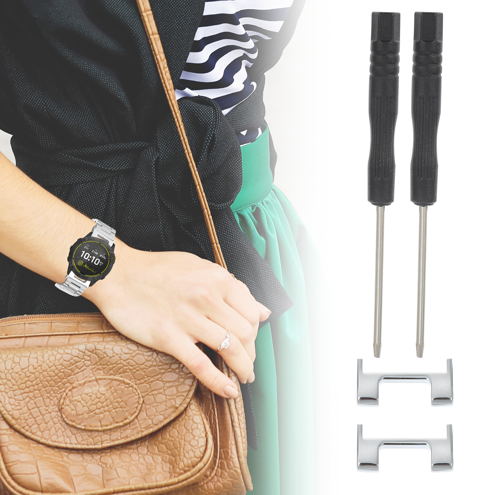2Pcs Premium Zinc Alloy Watchb - Watch Band Connector avis et prix