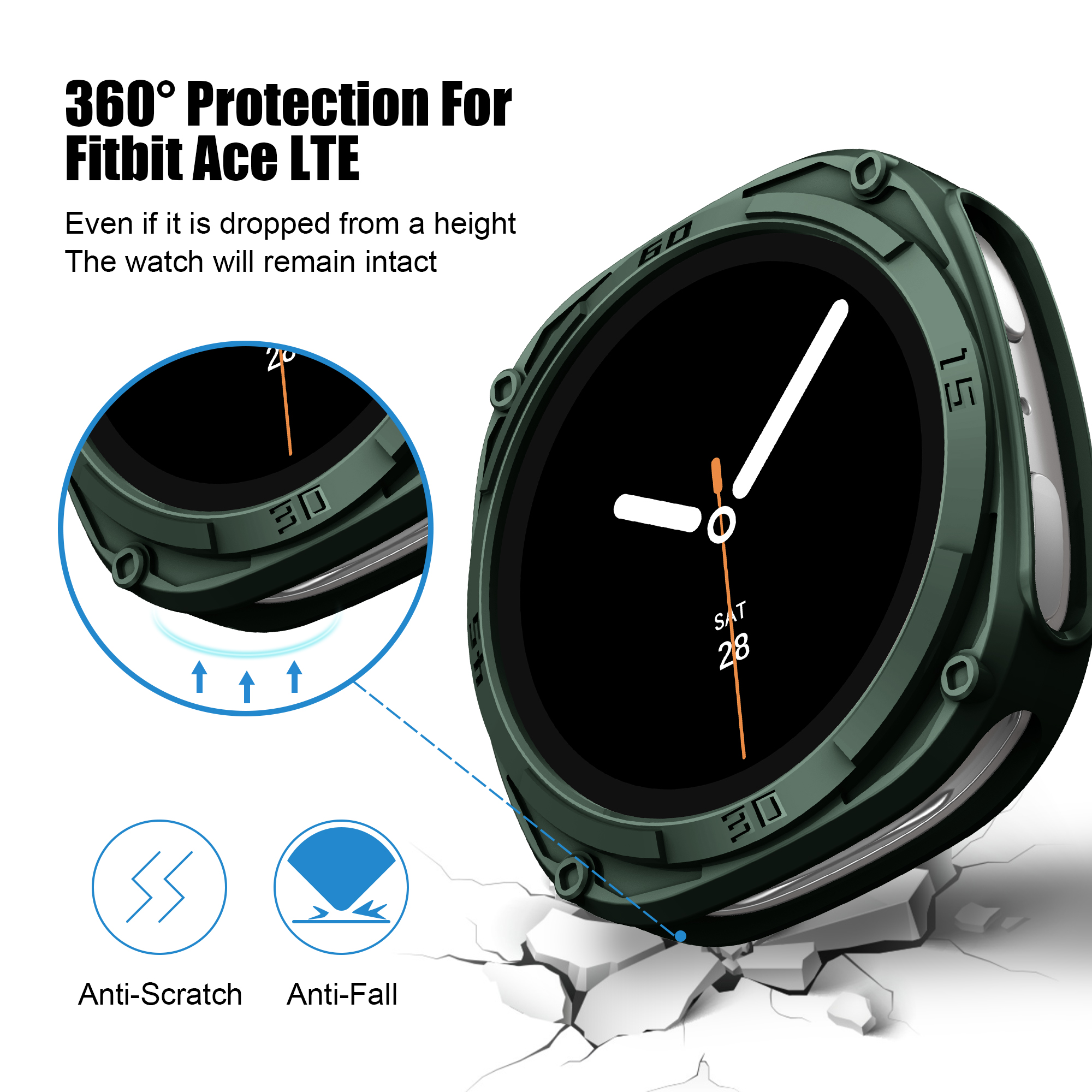 Rugged Bezel Case for Samsung  - Samsung Smartwatch Accessories avis et prix