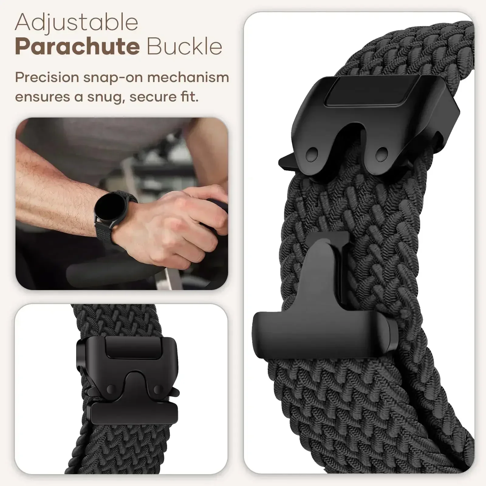 20 22mm Parachute Braided Solo - Solo Loop Strap avis et prix
