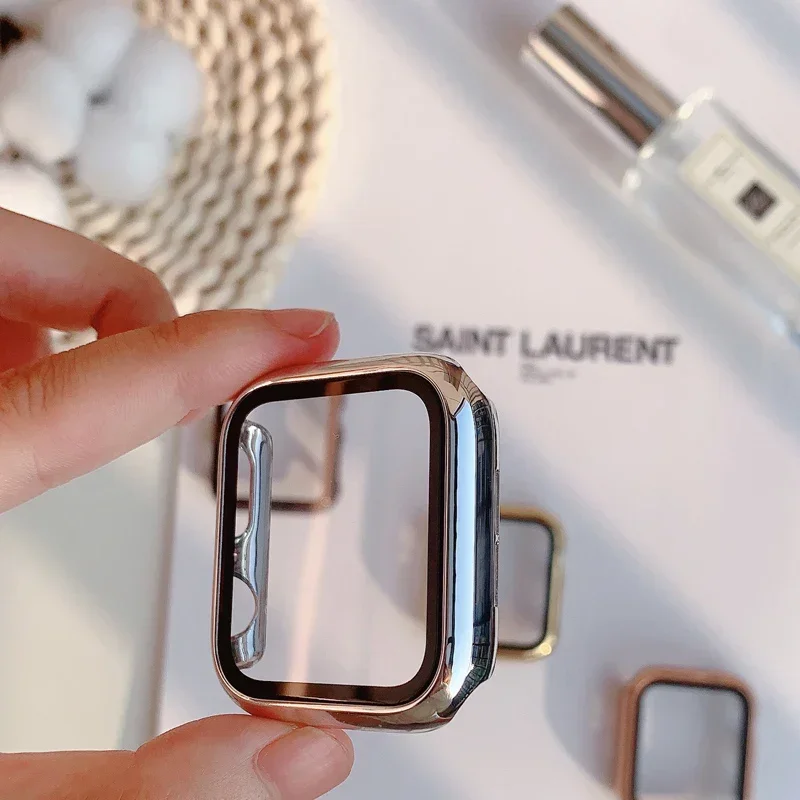 Glass+case For Apple Watch ban - Smartwatch Watch Accessories For Women avis et prix