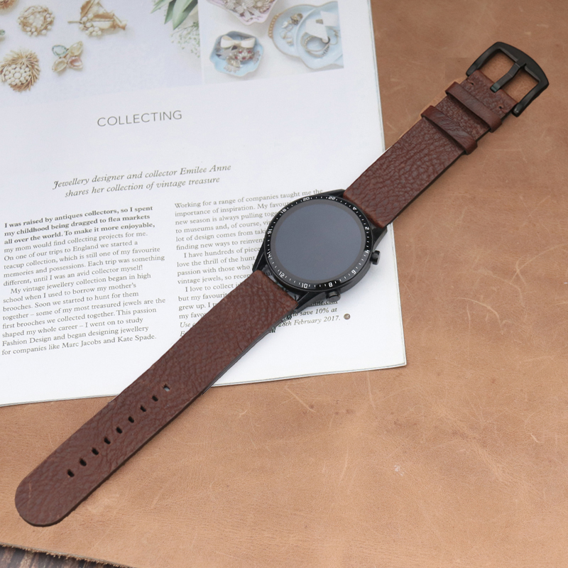 Italian Calfskinl 22mm Watch S - Smartwatch Accessories Shop avis et prix