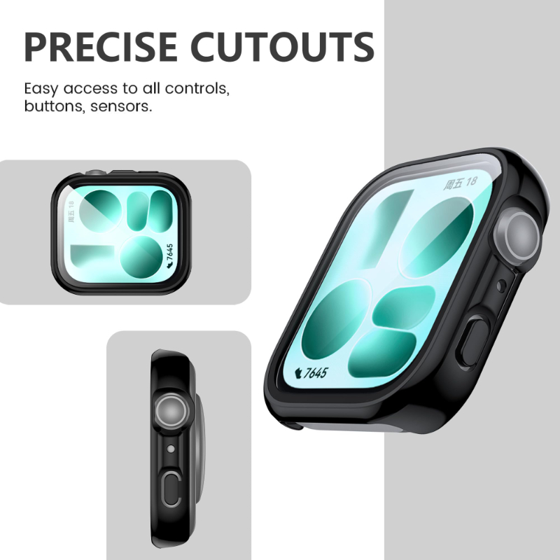 Glass+Case for Huawei Watch Fi - Huawei Smartwatch Accessories avis et prix