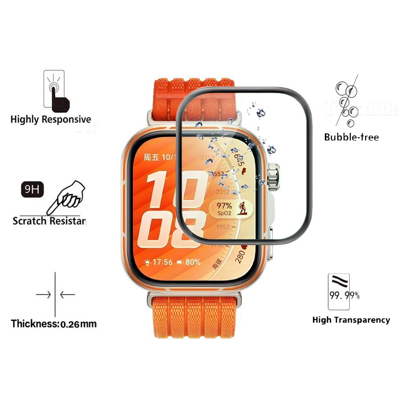 Soft Tempered Glass for Huawei - Huawei Smartwatch Accessories avis et prix