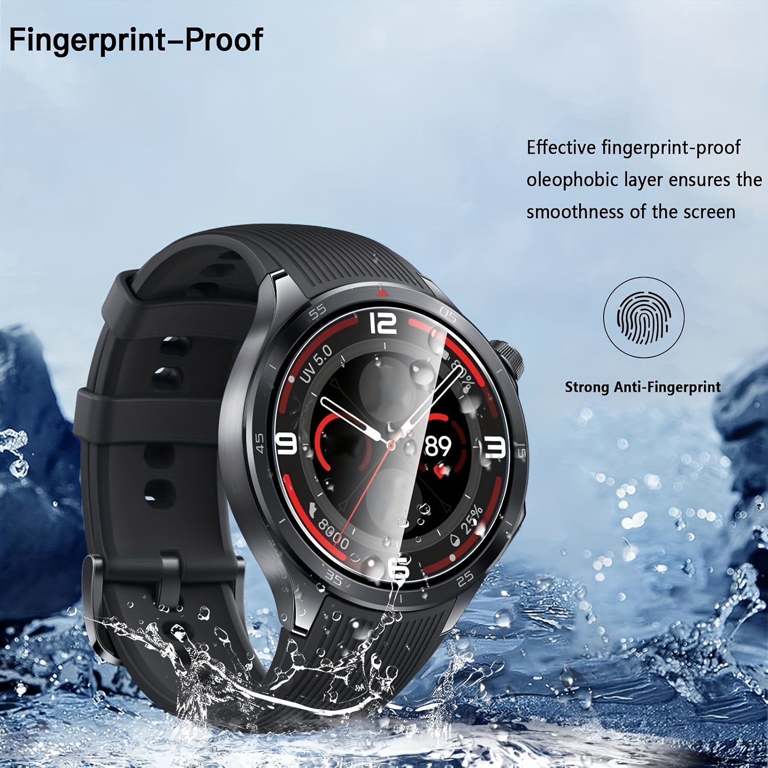 3PCS 9H Tempered Glass Screen  - Smartwatch Icon avis et prix