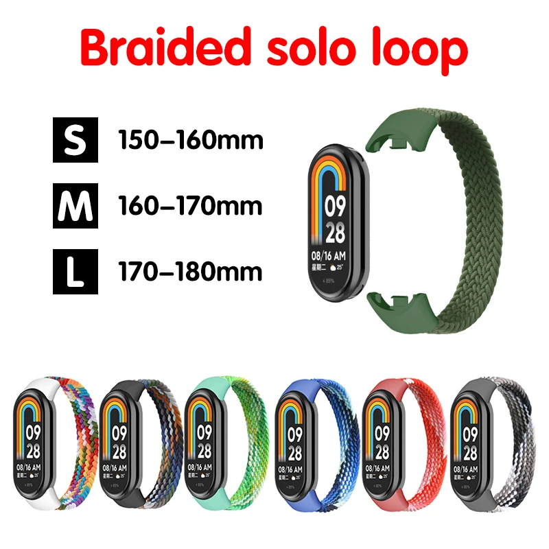 Strap for Mi band 7 8 6 5 Nylo - Solo Loop Strap avis et prix